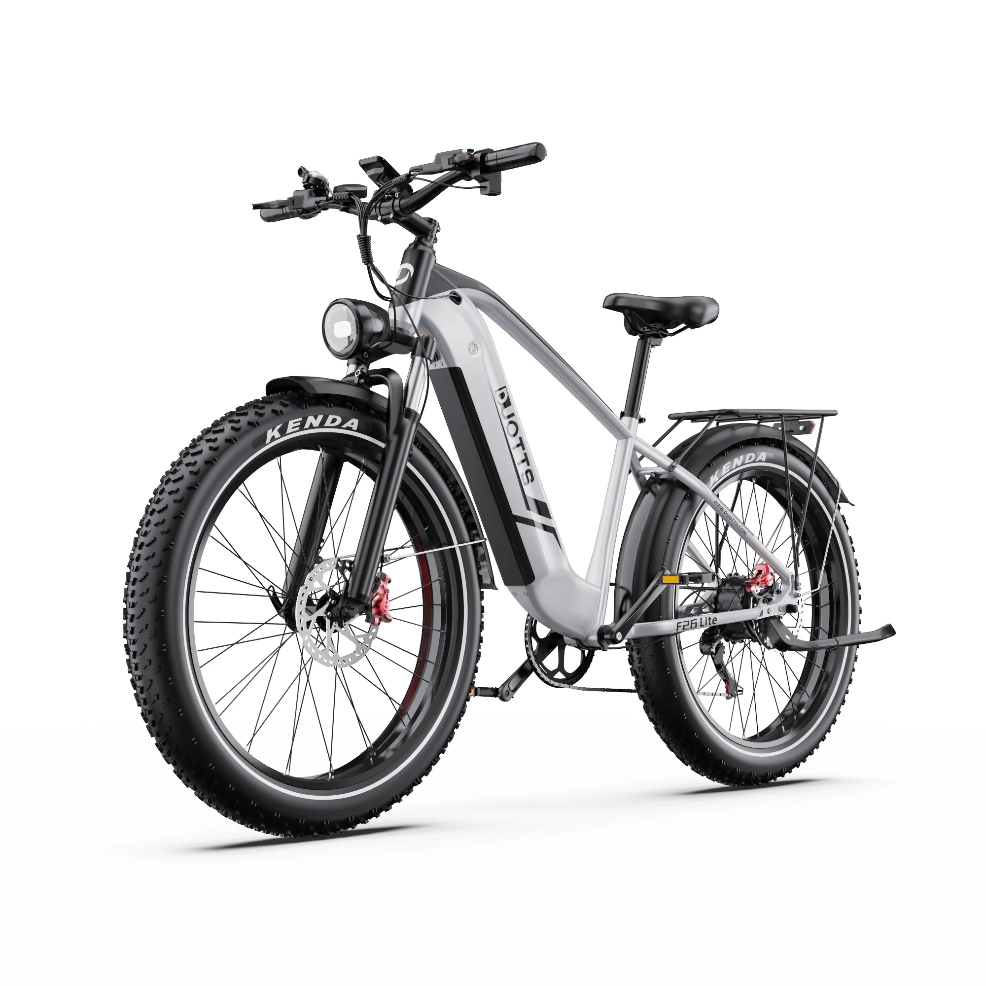 DUOTTS F26 Lite Elektrofahrrad für Erwachsene, 48V 18AH Batterie, 26*4,0 Zoll Reifen, Fatbikes, All-Terrain-Elektrofahrrad