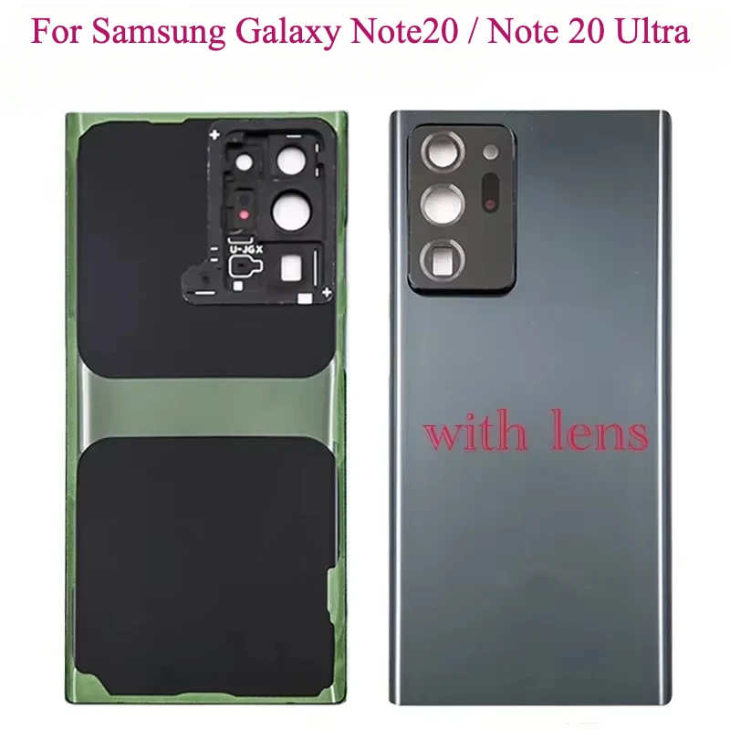 New For Samsung Galaxy Note20 / Note 20 Ultra N980 Battery Back Cover Glass Panel Rear Door Glass Housing Case Adhesive Replace image 5