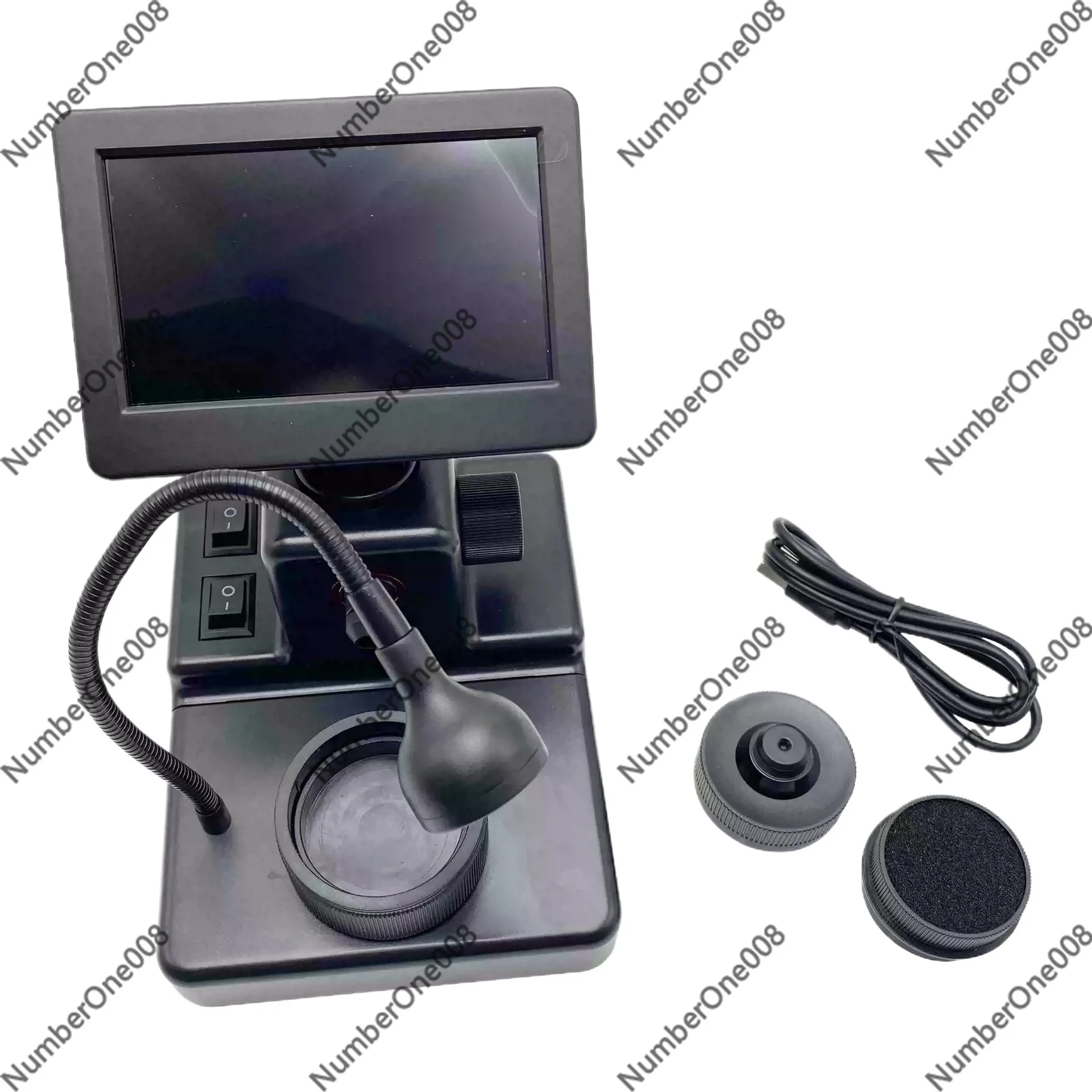 1000X Digital Diamond Girdle Viewer, 4.3Inch LCD Microscope Camera for Jewelry Inscription, Gemstone Properties Observer
