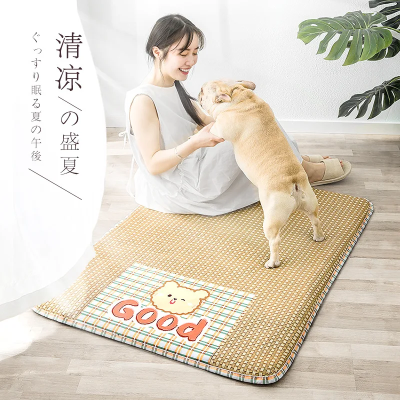 Pet Spring Summer Cool Mat Seasonal Mat Universal Type Dog Nest Cat Supplies Breathable Moisture-proof Cool But Not Cold