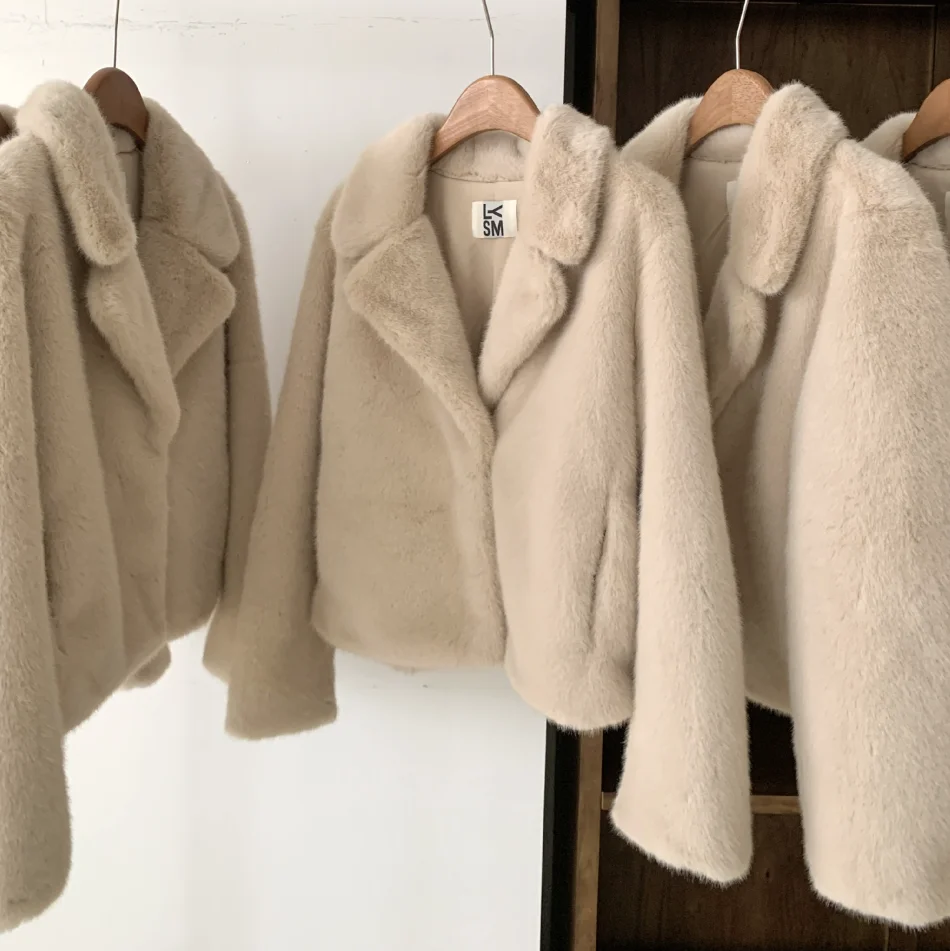 صديقة للبيئة طويلة Plu ort معطف فضفاض صالح الشباب فام ملابس خارجية تخفيف Sle أخرى الفراء الربط طول منتظم لا غطاء