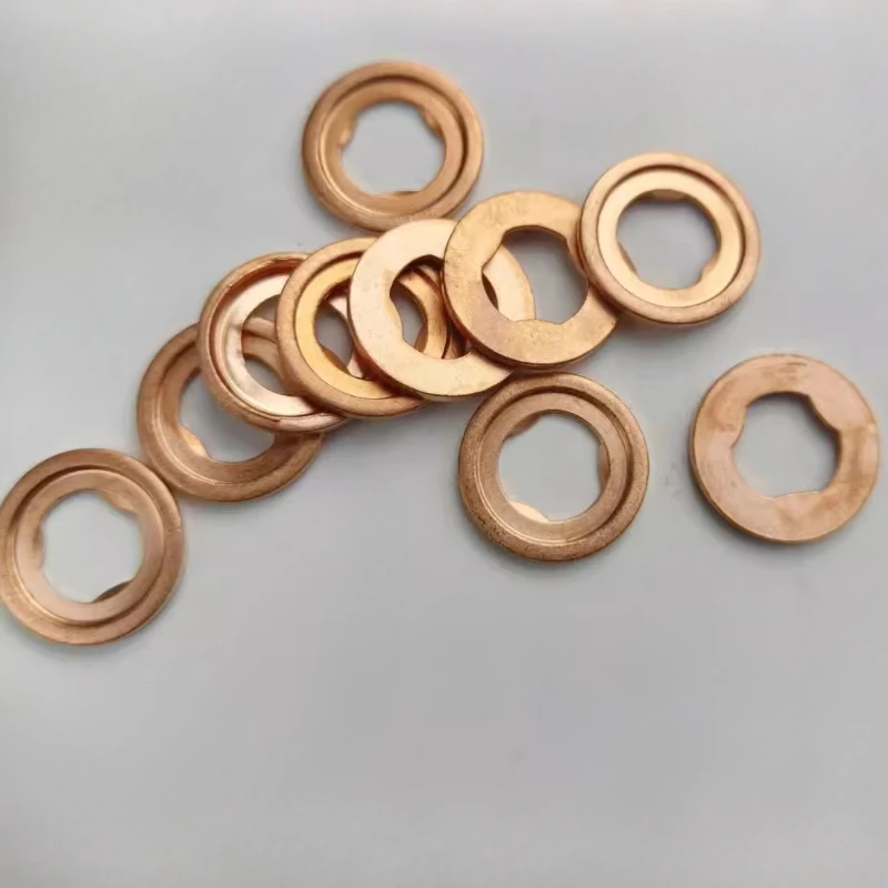 50PCS CRIN Injector Copper Washer Gaskets For FAW AOWEI Repair Kits