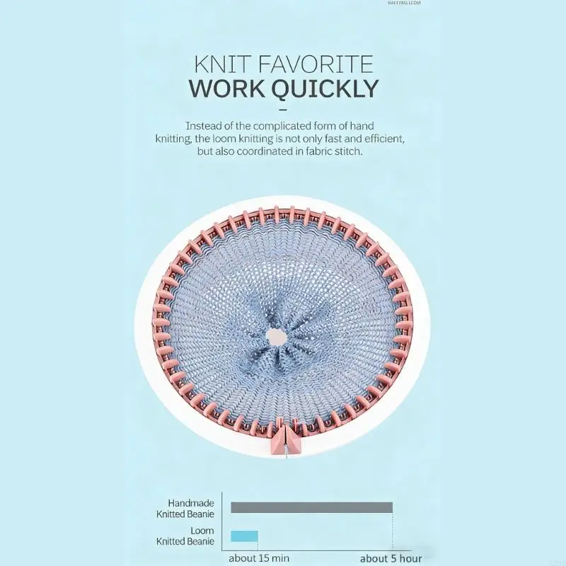 Divertente giocattolo artigianale fatto a mano per bambini Giocattolo per lavoro a maglia con ago 40/48 Operazioni semplici e