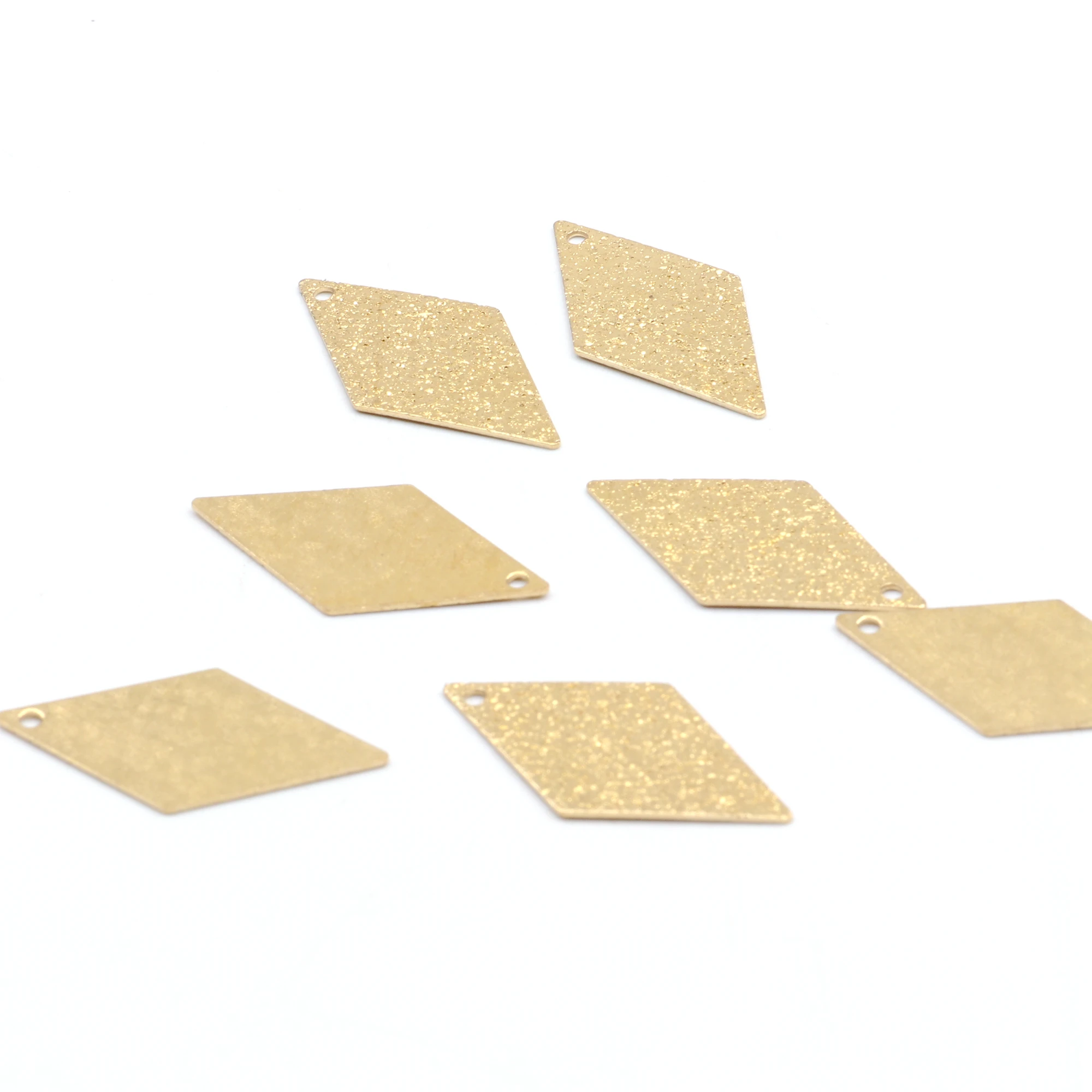Hammered Brass Charms,Rhomboid connector,Findings Accessories For Diy Earrings Necklace Bracelet DIY Making,Jewelry Supplies