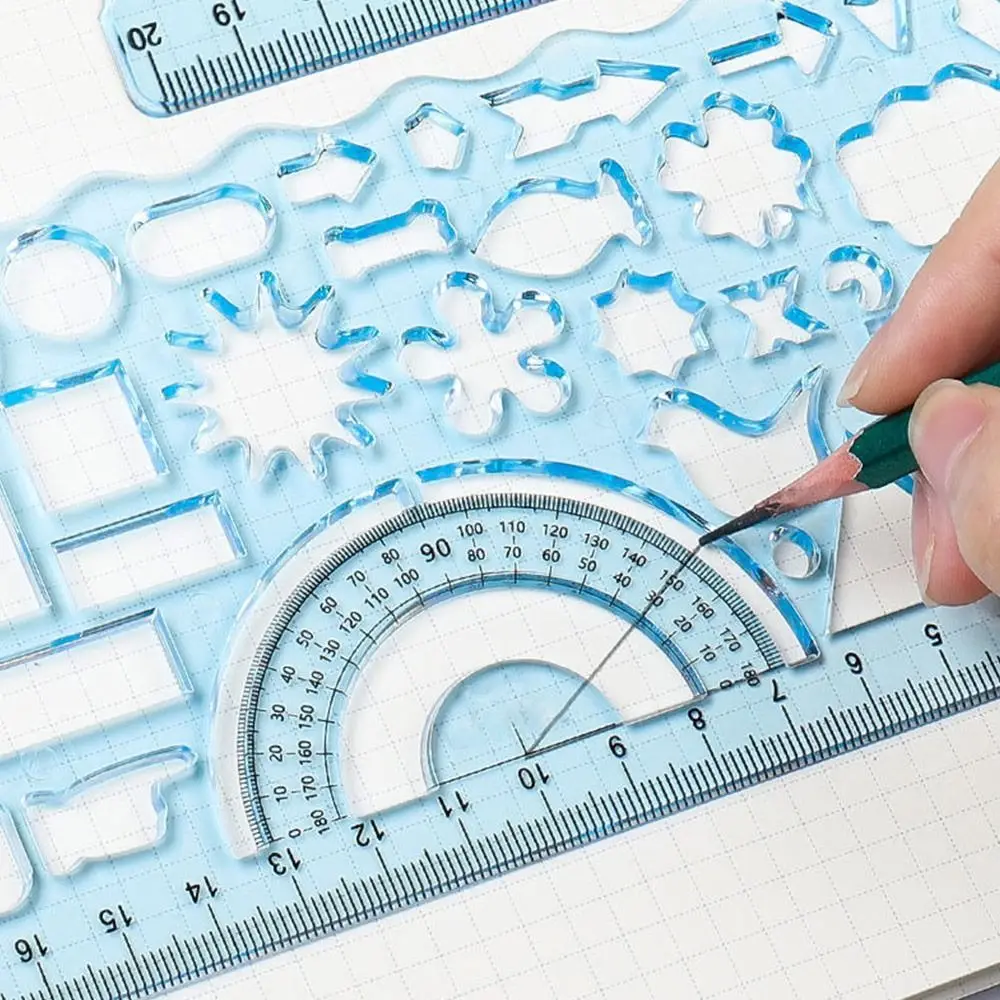 Curve Pattern Oval Geometric Template Ruler Learning Measuring Tool Painting Drawing Template Geometric Drawing