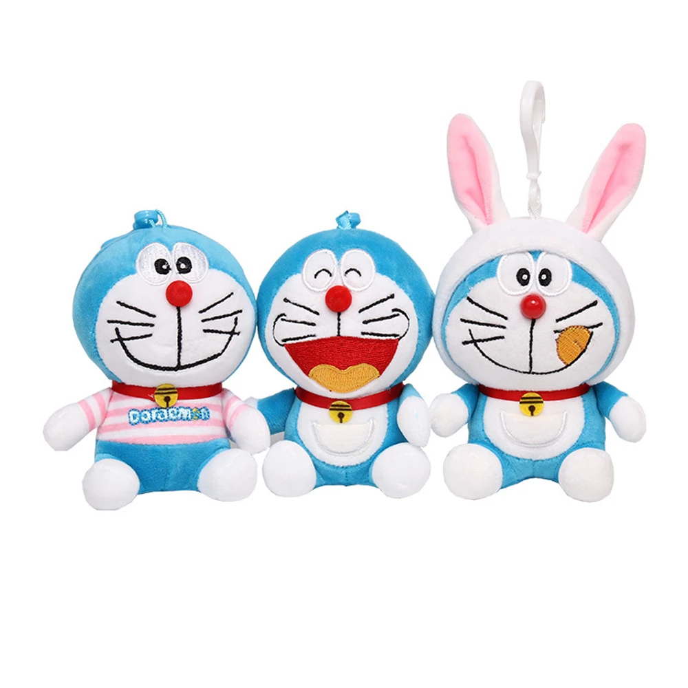 Doraemon Plush Toy Doll Keychain Pendant Jingle Cat Bag School Bag Pendant Cartoon Doraemon Pendant Doll Children's Toy Gift