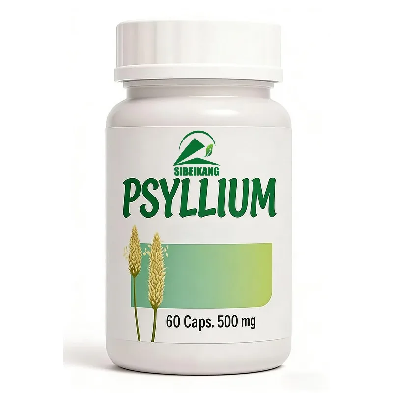 Plantago asiatica 500mg -60 cápsulas suplemento diario de fibra