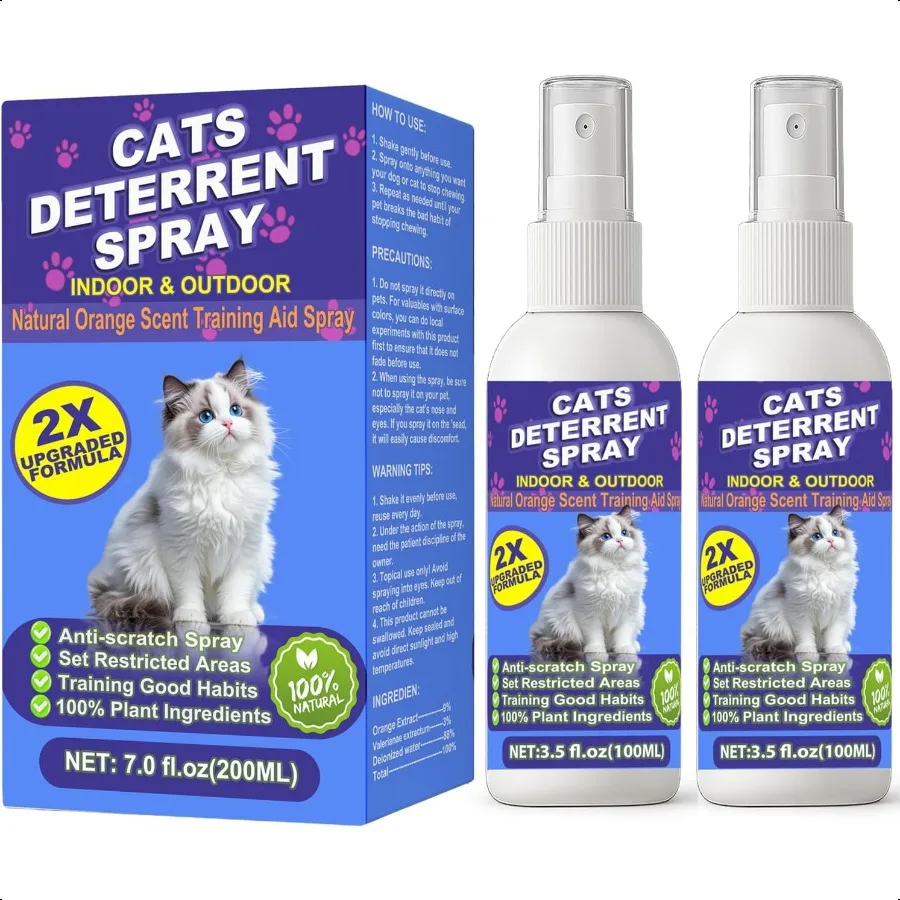 

Cat Deterrent Spray Cat Scratch Deterrent Spray for Furniture Protection Effective Training Aid with Natural Ingredients NonTox