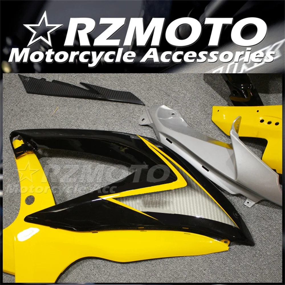 New ABS Motorcycle Fairings Kit For Suzuki GSXR600 GSXR750 08 09 10 K8 GSXR 600 750 2008 2009 2010 Bodywork Set Black Yellow image 2