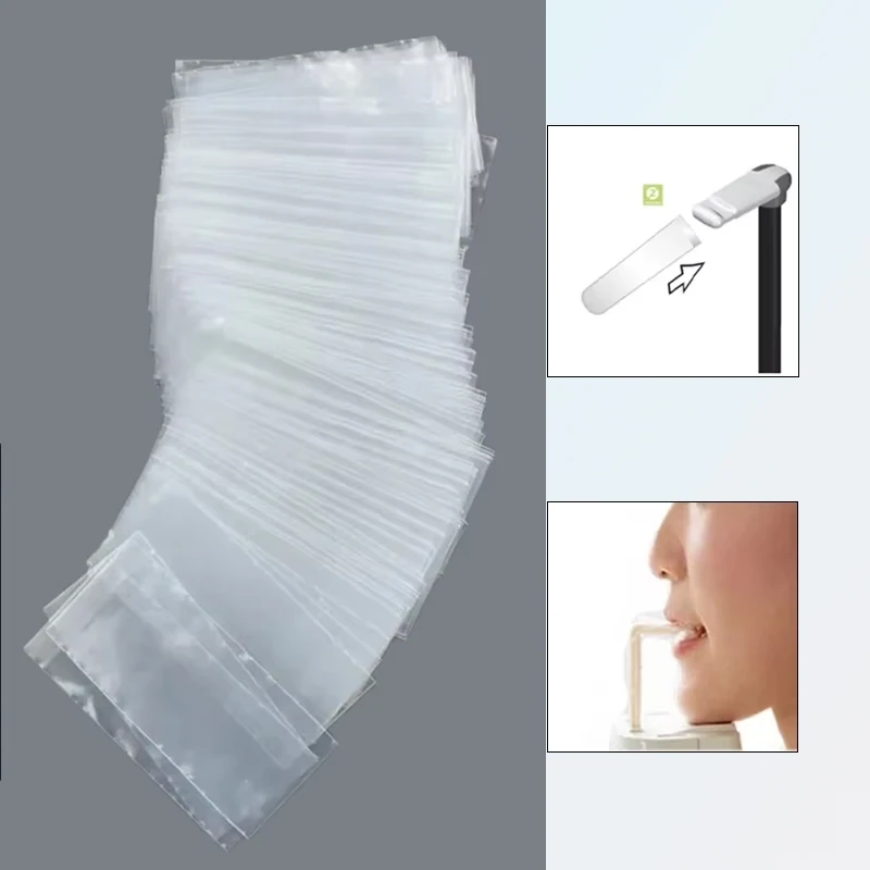 

200Pcs/Box Disposable Dental Bite Block Cover Sleeves for Panoramic X-Ray Dental Lab Protective Film Bite Block Covers