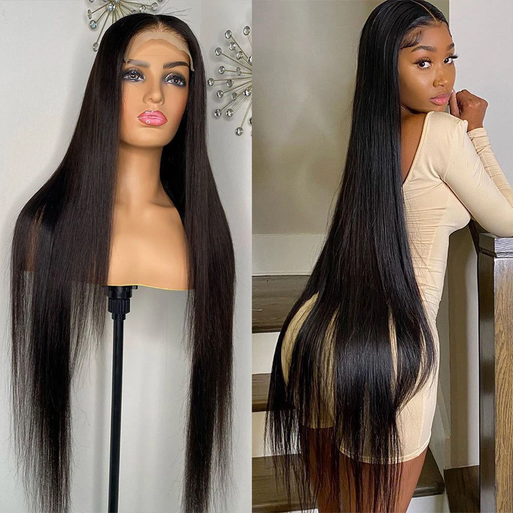 Neddie Straight Lace Front Wigs for Women 13x4 HD Lace Frontal Wig Human Hair Brazilian Straight Lace Front Wig On Sale