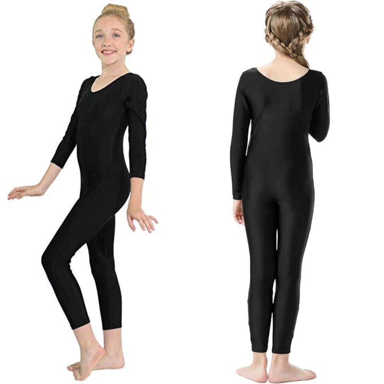 

Speerise для девочек, спортивный купальник с длинными рукавами и овальным вырезом, комбинезон для косплея, комбинезон из спандекса для балета и танцев, детская спортивная одежда