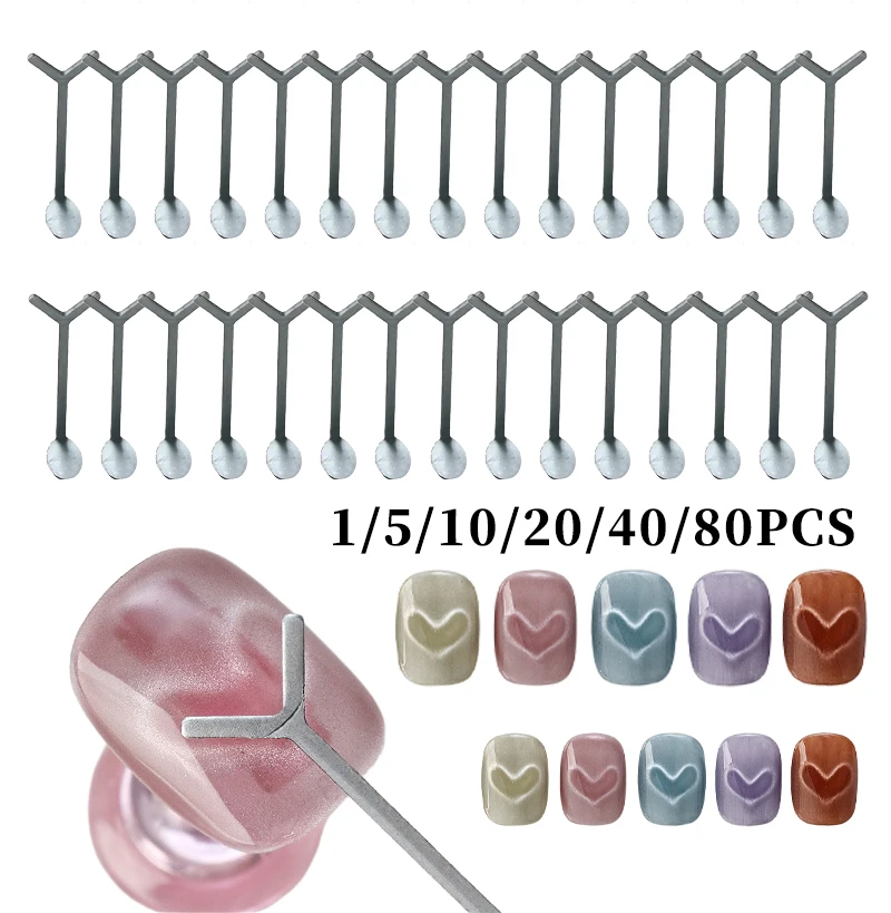 Dual Pole Cat Eye Magnete Y Form Herz Design Nail art Set Gel Polnisch Magnetische Maniküre Werkzeuge Professionelle DIY Kit