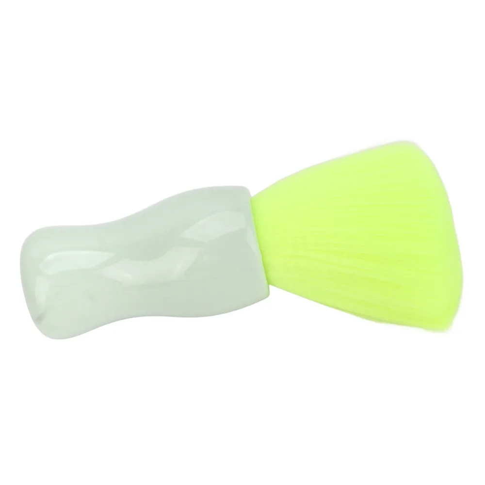 Soft Nylon Bristles Neck Duster Brush Portable Design ABS Material Barber Neck Brush Professional Ergonomic Handle