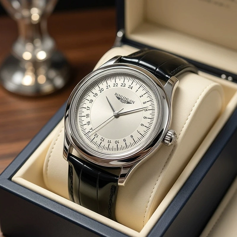 Nouvelle Montre de Luxe en Cuir pour Homme, Montre à Quartz pour Hommes d'Affaires, Montres de Haute Qualité pour Étudiants, Cadeaux, Reloj Hombre