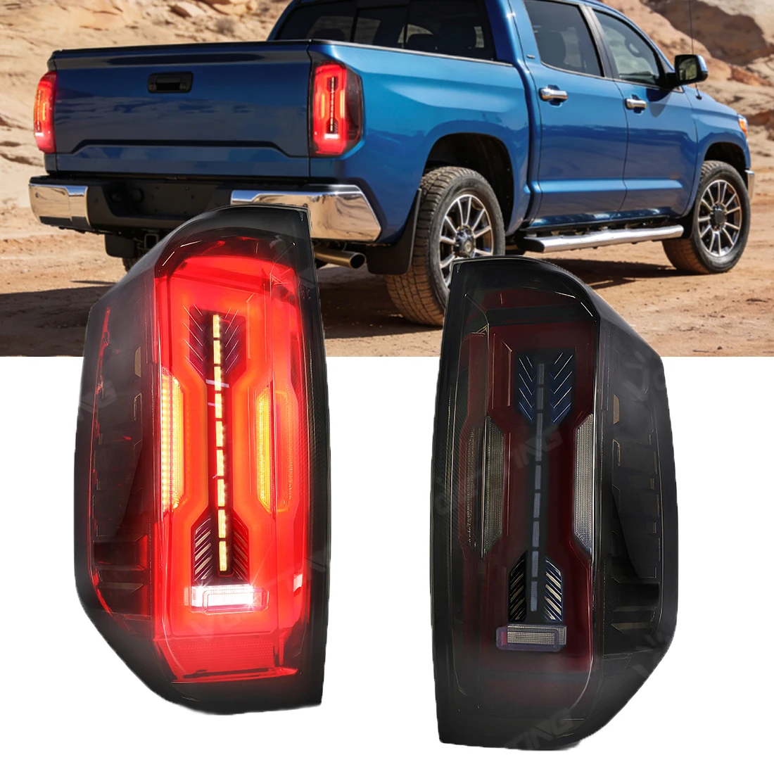 LED Tail Lamp For Toyota Tundra 2014 2015 2016 2017 2018 2019 2020 2021 Rear Taillight Turn Signal Brake Driving Lamp Accessorie
