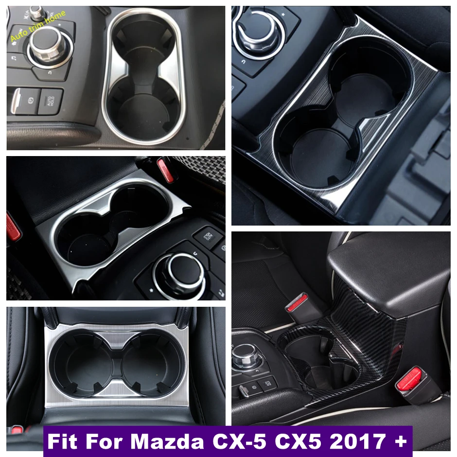 

Fit For Mazda CX-5 KF 2017 - 2023 Auto Front Water Cup Bottle Holder Decoration Panel Cover Trim Interior Accessories