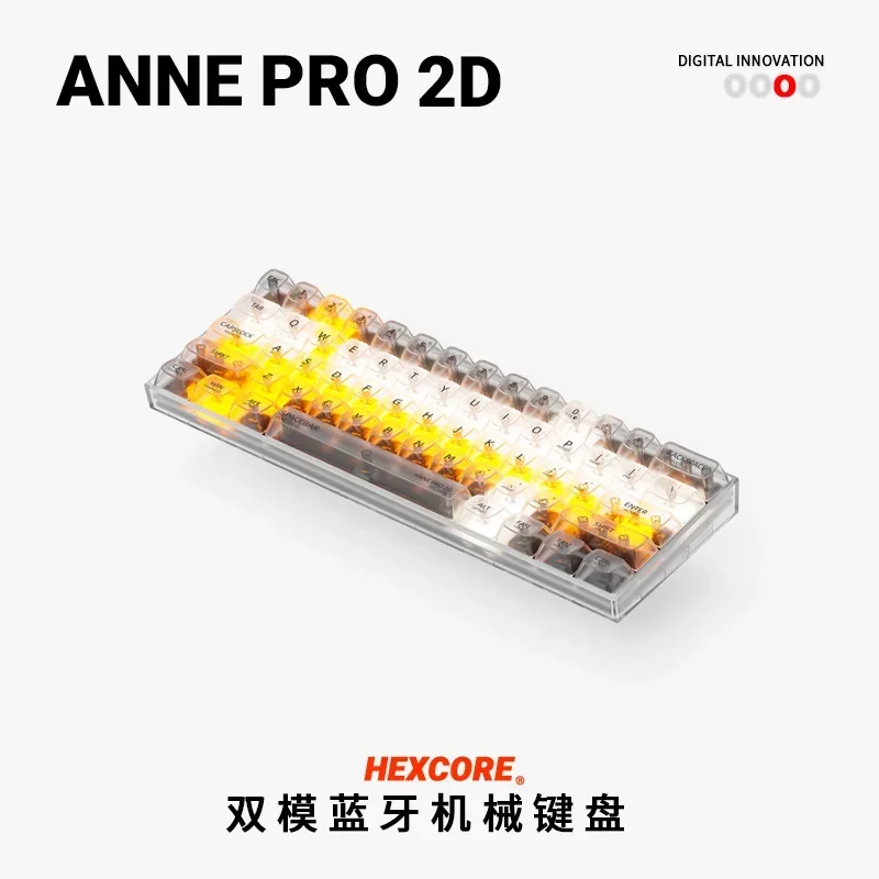 Anne Pro 2 механическая клавиатура 60%, RGB, Bluetooth/проводная, тихие переключатели Gateron
