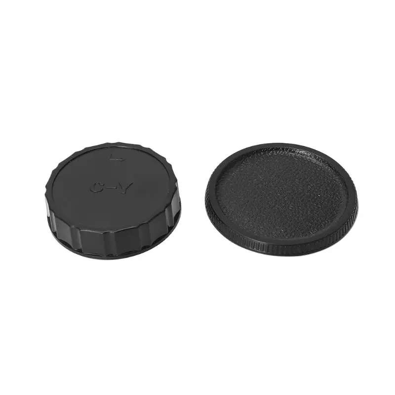 573A Camera Body Cover Rear Lens Cap Hood Protector Set Anti-Dust Heat-proof Accessories for Contax Yashica C/Y Mount DSLR