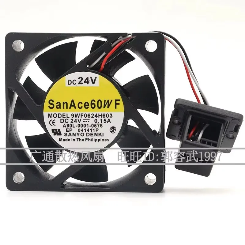 Original 9WF0624H603 A90L-0001-0576 24V 0.15A 6CM 60 * 60 * 20MM FANUC system axial cooling fan