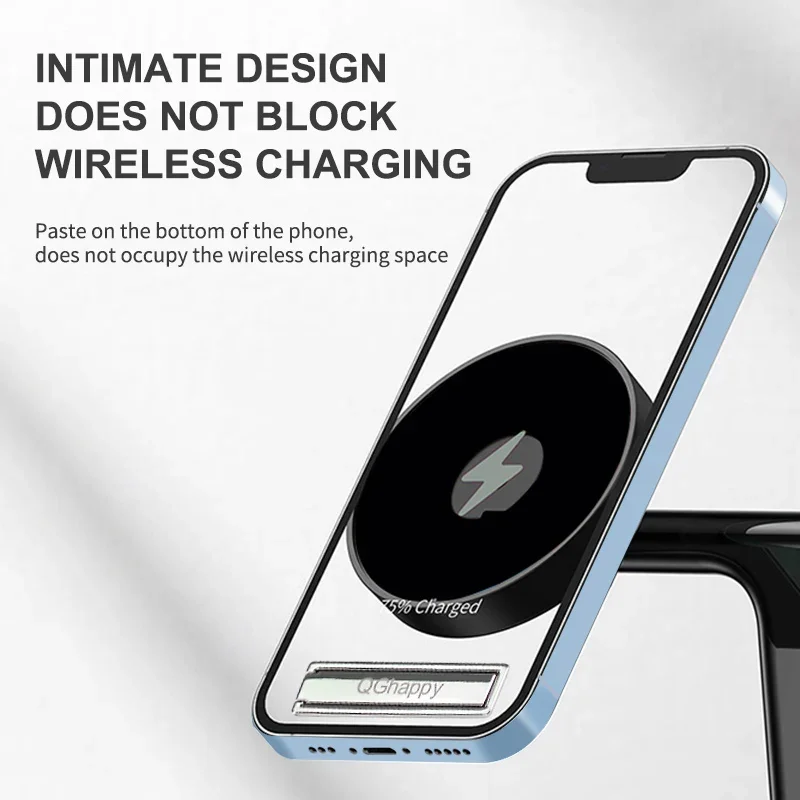 Universal Mini Metal Folding Mobile Phone Holder Stand Aluminum Alloy Invisible Portable Stand Bracket Desktop Phone Holder