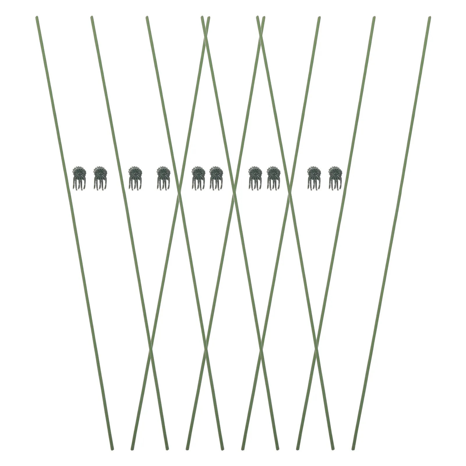 

10 шт. гибких подпорок и клипс для растений, для орхидей, цветов, домашних садов, гибкие, многоразовые, для садовых цветов