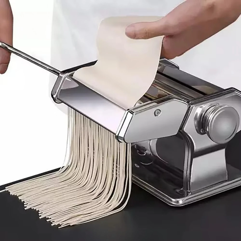 

Professional Electric Pasta Maker Machine New Home & Restaurant Use Manual Round Noodle & Dough Maker Manual Noodle Machine
