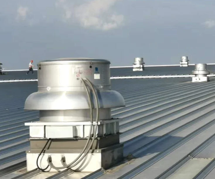 Warehouse Roof Extractor Fan Industrial Roof Mounted Exhaust Fan Aluminum Alloy Roof Centrifugal Fan