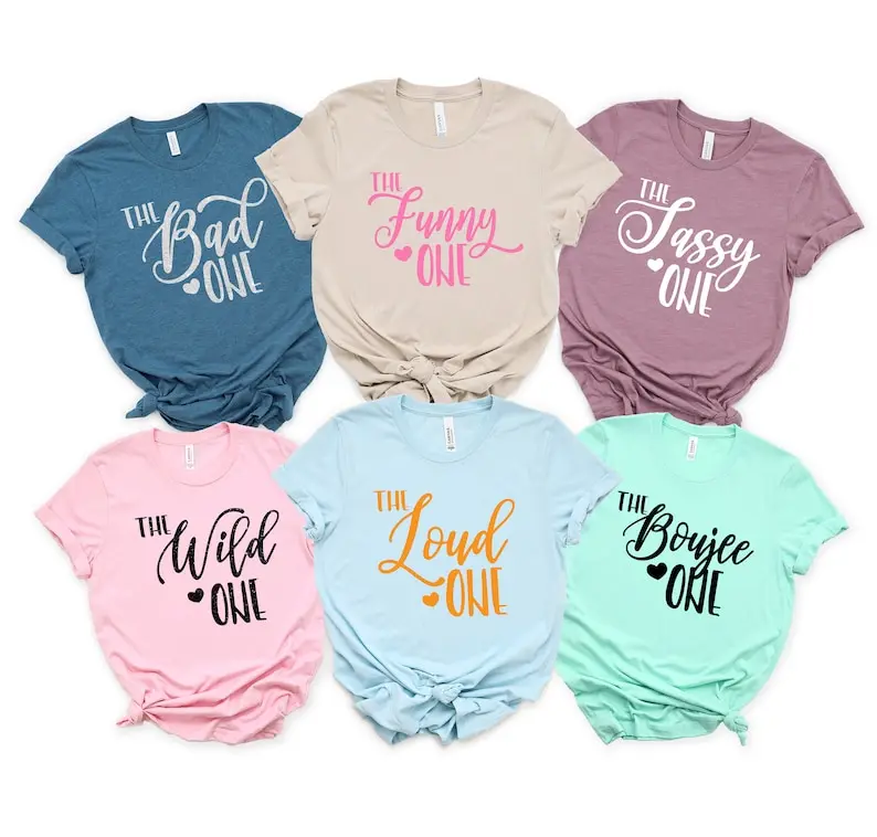 

Best Friend Vacation Shirt Girls Trip Shirt Girls Party The Sassy One The Wild The Funny Vacation Short Sleeve Top Tees Tshirt