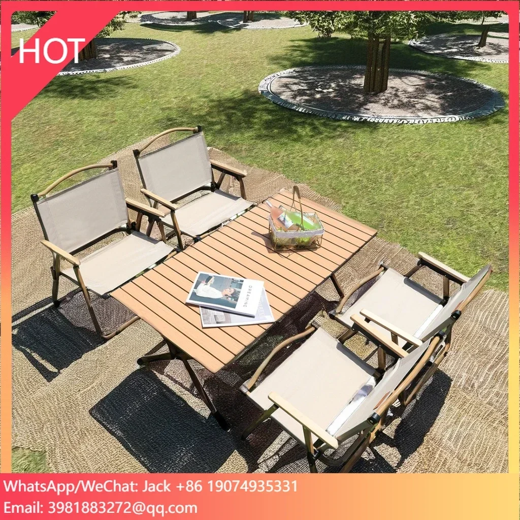 Factory New Model Outdoor Folding Table And Chairs Multifunctional Picnic Table And Chairs With Convenient Storage