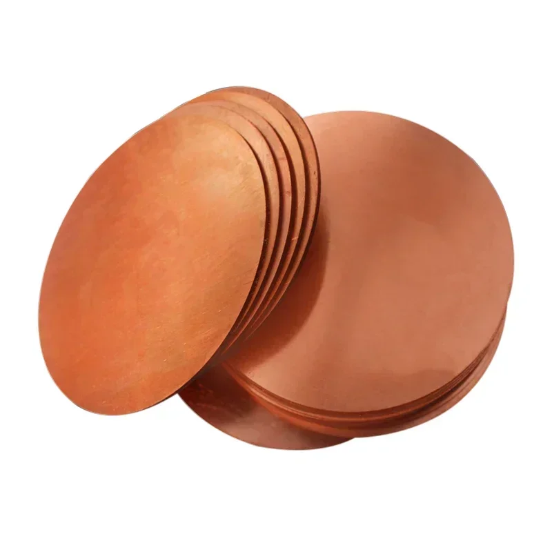 

Copper Discs T2 Copper Plate Copper Sheet Round Pad Dia 50/100/150/200mm Thick 0.8/1/1.5/2/2.5/3mm
