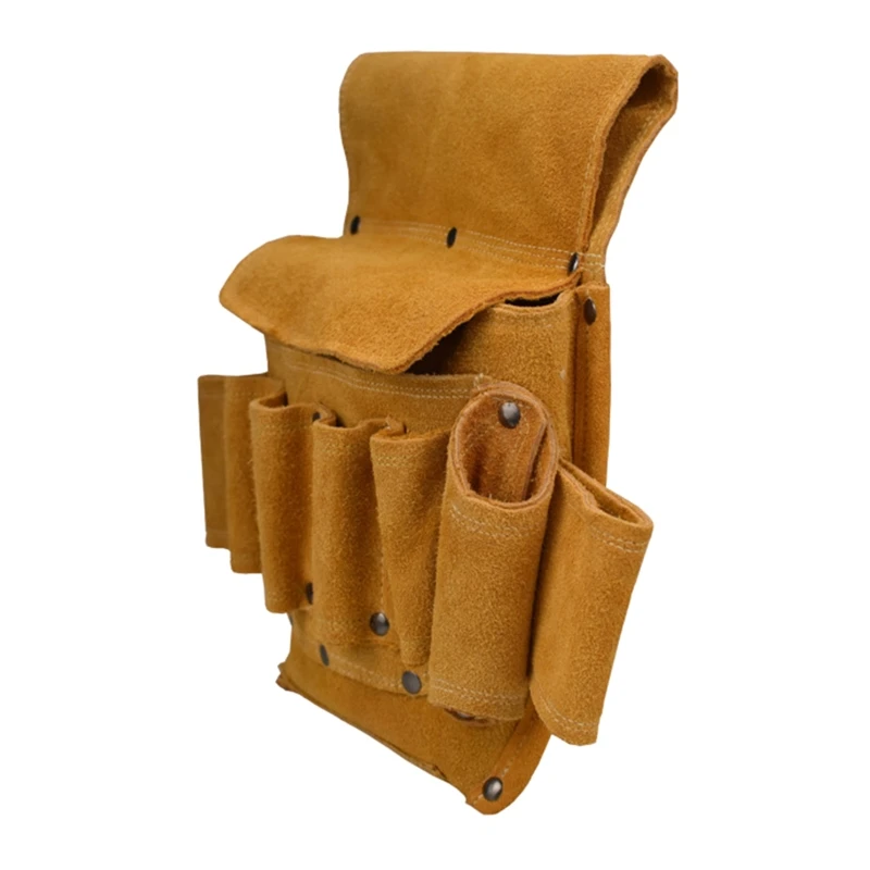 Marsupio per attrezzi Custodia per attrezzi per attrezzi hardware in pelle bovina ispessita indossabile Trasporto