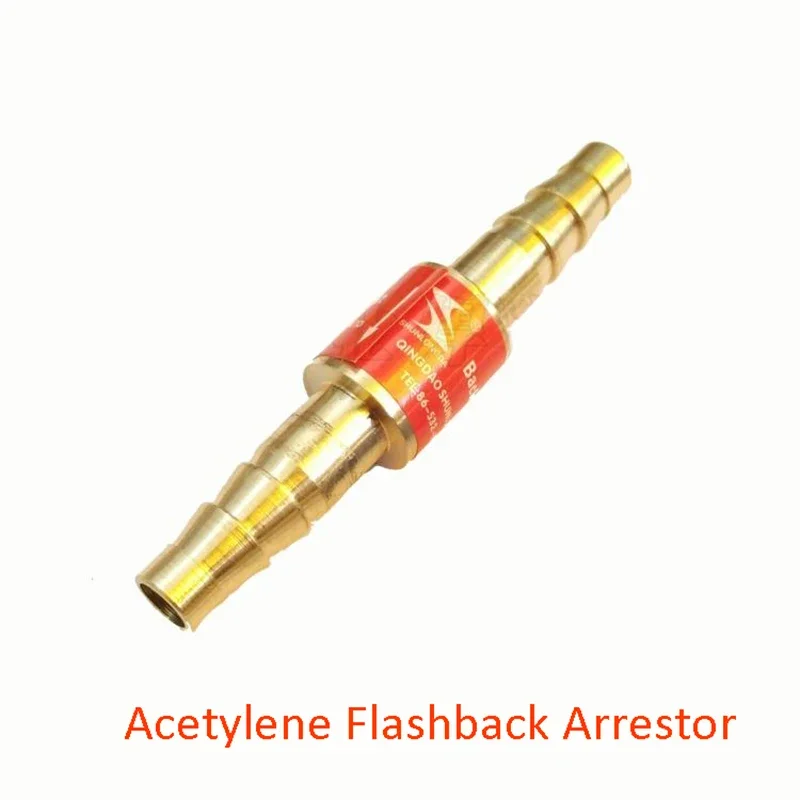 Oxygen Acetylene Flashback Arrestor Check Valve Flame Buster For Pressure Reducer Regulator Gas Cutting Torch For Pipe