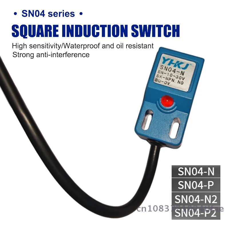 

NPN PNP SN04-N SN04-P SN04-N2 SN04-P2 Датчик приближения для обнаружения металла, используемый для квадратного индукционного переключателя обнаружения металла