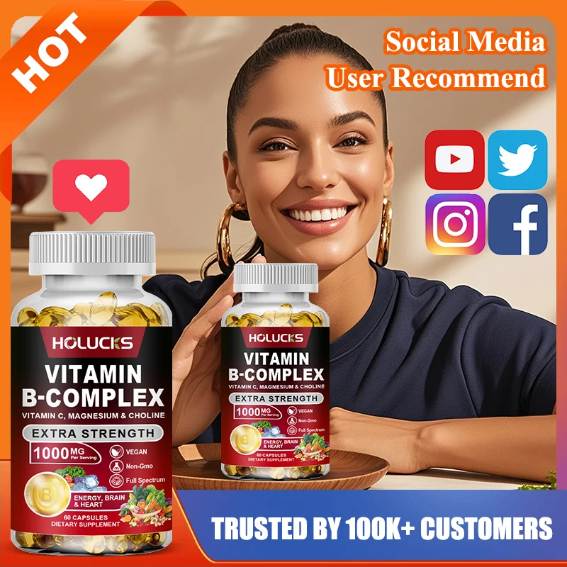 

Yimiduk Premium Vitamin B Complex Supplement, with Biotin & Folate, for Promotes Healthy Hair, Skin & Hormone Balance, Vegan