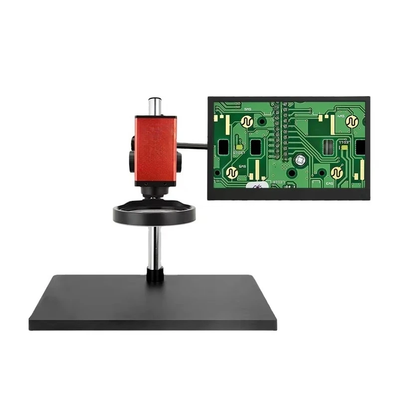 EOC 2K Auto-Focus Digital Microscope with for 13-Inch LCD Trinocular Drawtube IP53 Rated ROHS Certified for PCB Repair