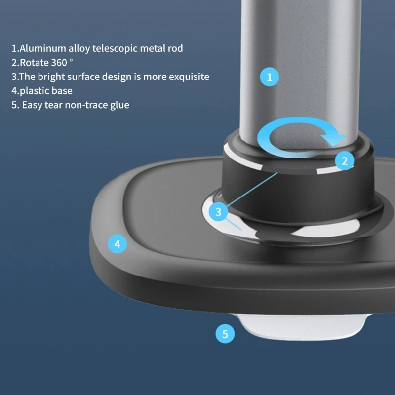 Настольный держатель для телефона, регулируемый на 360 градусов, настольный вращающийся держатель для планшета, подставка,