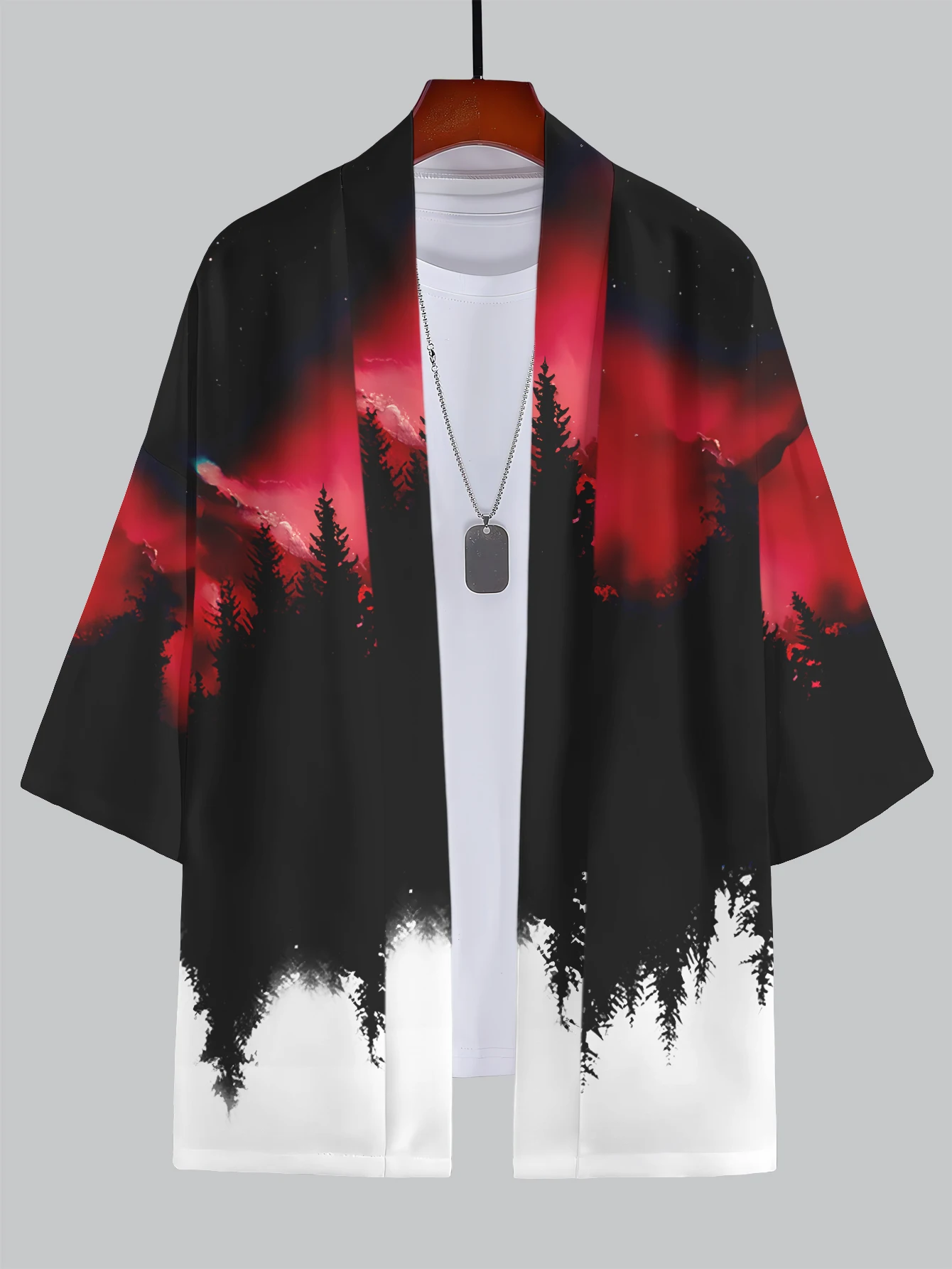 2025 New Summer Men's 3D Kimono Bundle - Cultural & Aesthetic Patterns