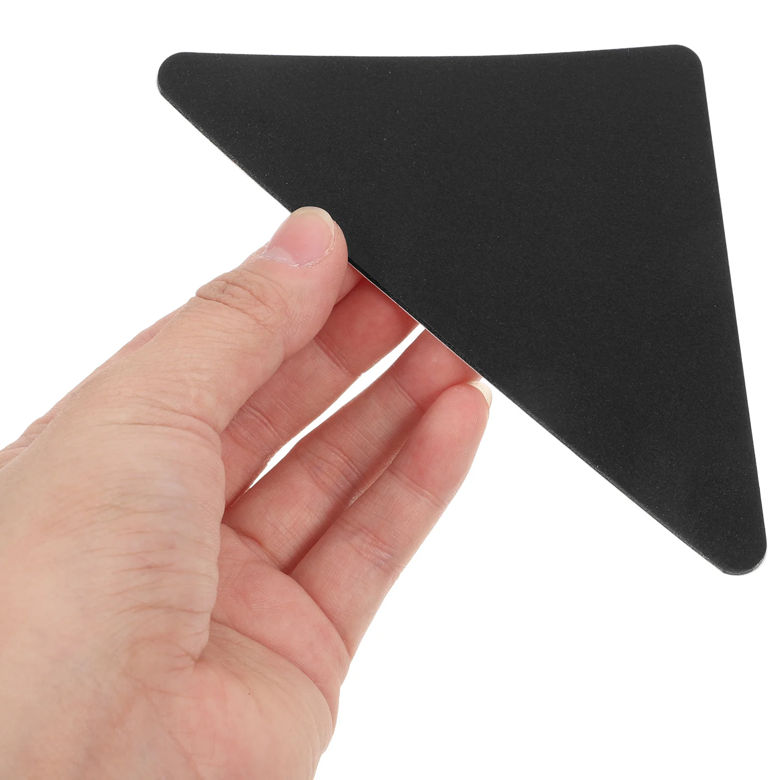 4 pezzi adesivi per tappeti in PU triangolo nero cuscinetti adesivi biadesivi tappeti antiscivolo ferma sul nastro per tappeti in legno duro