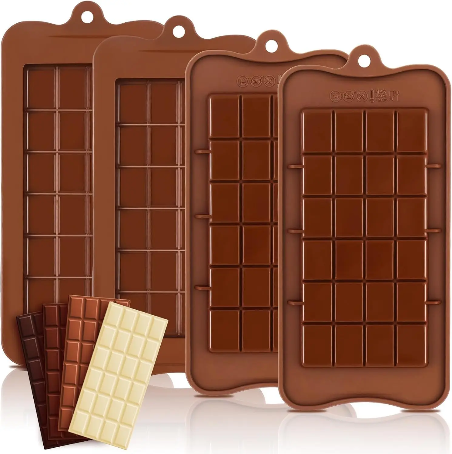 

Chocolate Molds Bakeware Cake Molds High Quality Square Eco-friendly Silicone mold DIY 1PC 24 Cavity Candy Tools