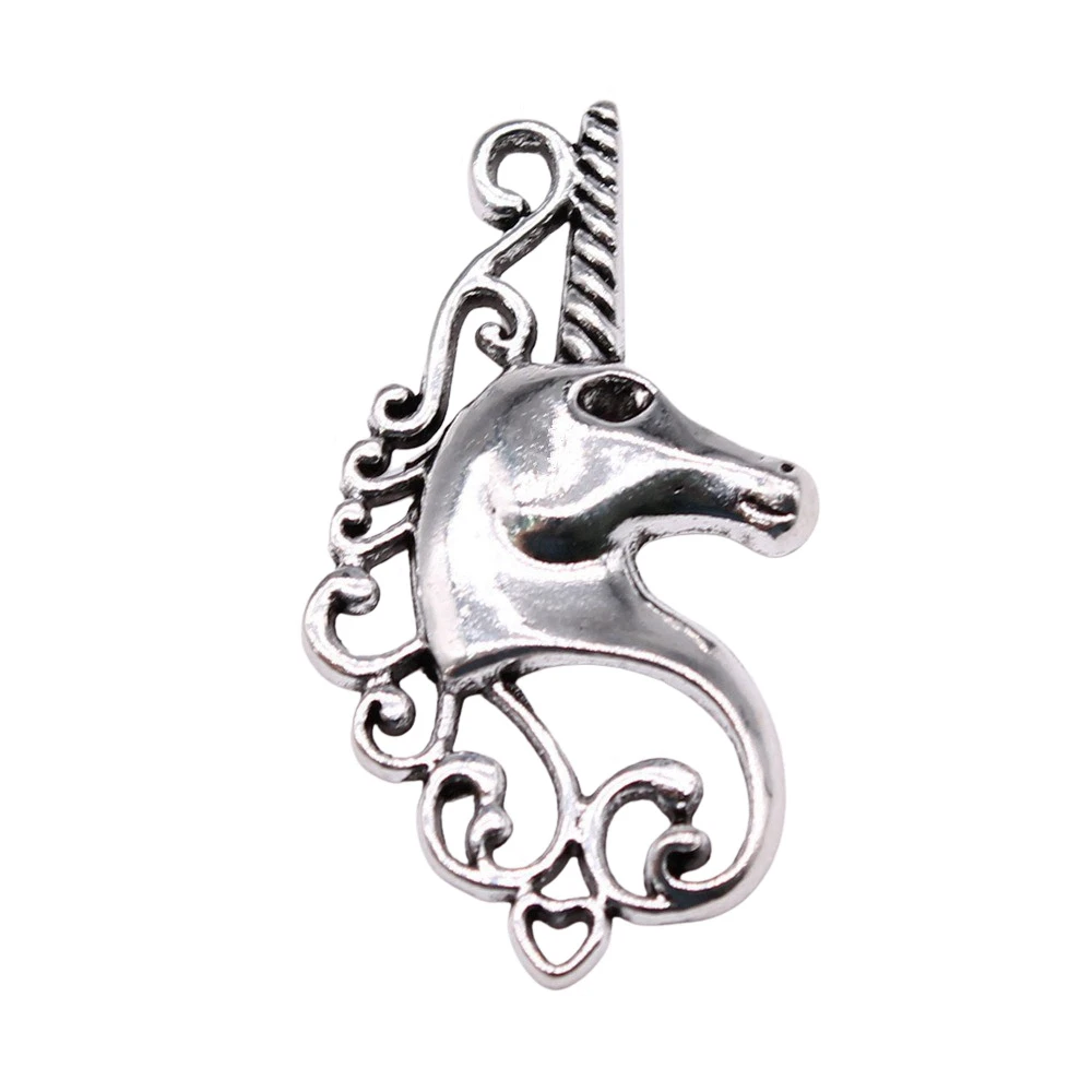 Decoration Unicorn Charms Jewelry For Men 37x21mm 10pcs