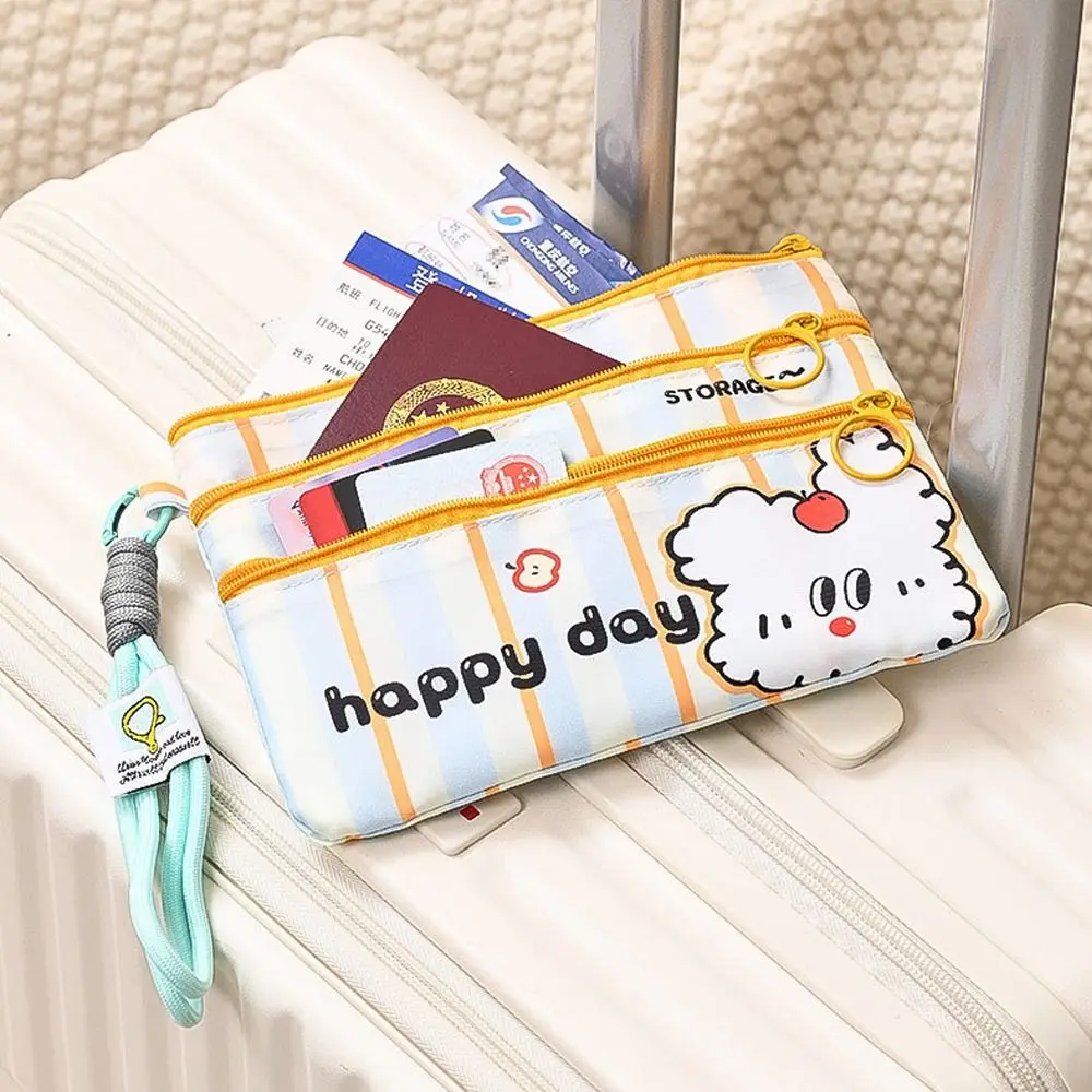 Fashion dengan Pegangan Tas Koin Ritsleting Dompet Multifungsi Dompet Kapasitas Besar