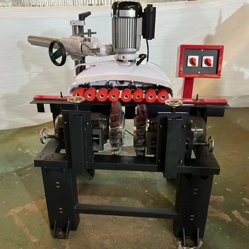 Comb polishing grinding Woodworking machinery Frequency conversion speed regulation Short material Sanding polishing machine