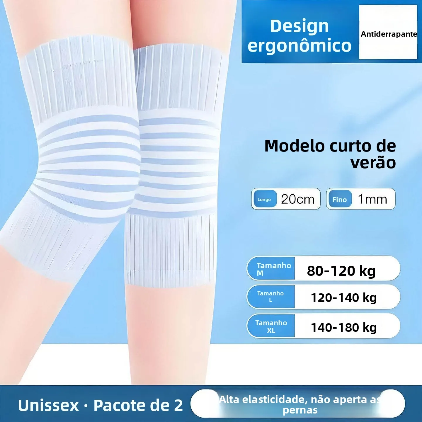 夏用超薄型跡がつかない通気性膝パッド高弾性滑り止めノーボールエアコン付きの部屋用ベビー膝保護