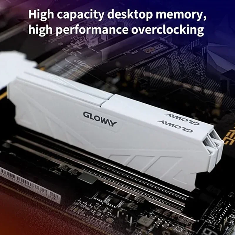 Gloway Memoria Ram DDR4 16 GB 8 GB Typ-α-Speicher 2666 MHz Ram Grau und Weiß 288Pin Desktop-Speicher für PC