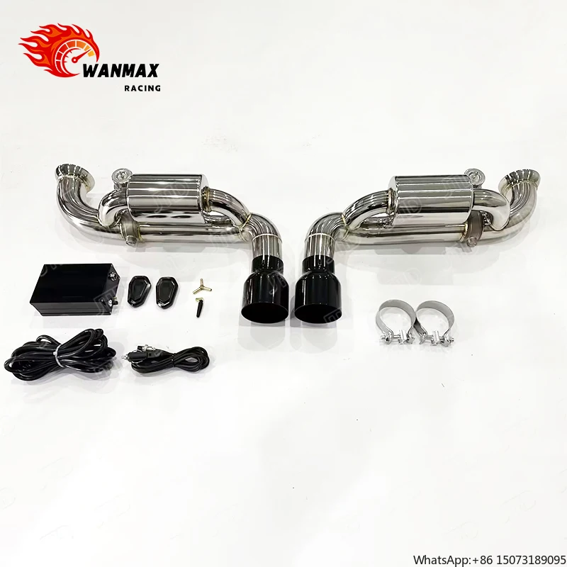 

Hot Sale SS304 Polished Catback Exhaust for 991.1/991.2 GT3, With Valve, Improves Sound & Performance, Fast Delivery