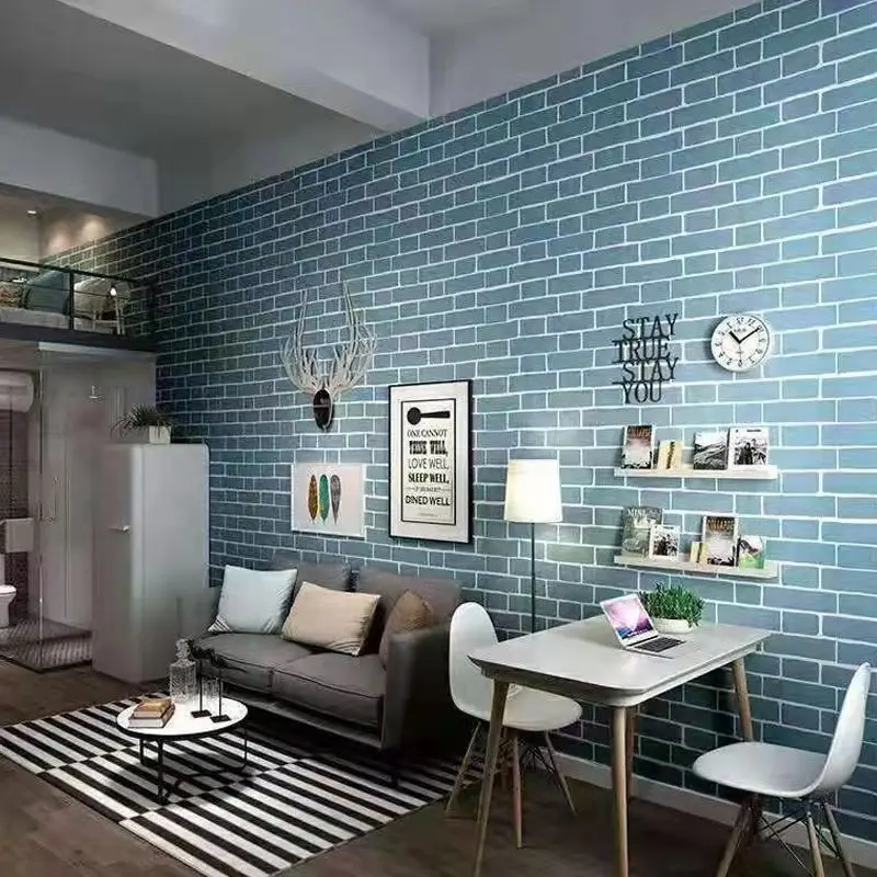 

5M/10M Wall Brick Vinyl Self-Adhesive Wallpapers Home Decor Waterproof Brick Stone BedroomWall Stickers Peel and Stick Wallpaper