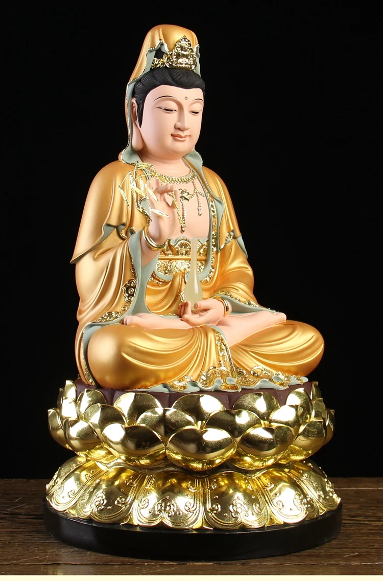 Asia Thailand GOOD grade resin Buddha statue Goddess Guanyin Sakyamuni Maitreya God of wealth ksitigarbha family safety