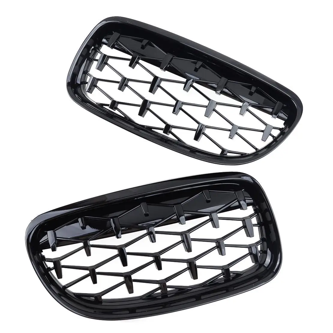 

1 Pair Shiny Black Diamond Meteor Style Grille fit for BMW E90 2009-2011 51137201967 51137201968 51137201969 51137201970