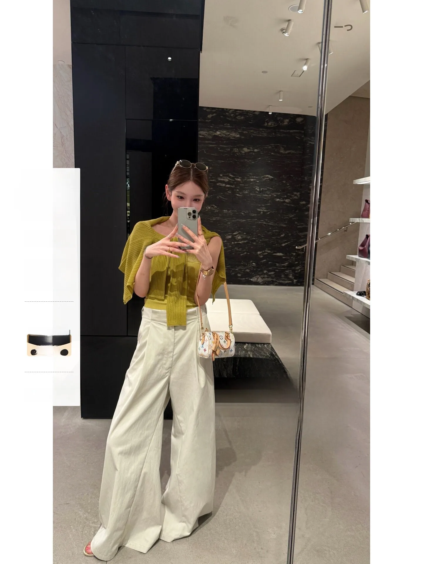

Yangzifan MM6 Women's Casual Loose Wide Leg Pants High Waist Design Summer Fashion Set Long Sleeve Pure Color Casual Style